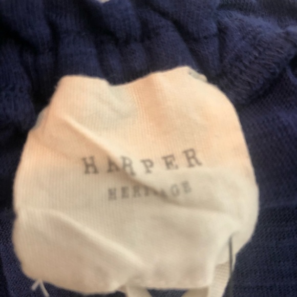 Harper blue embroidered top size s - Picture 4 of 8